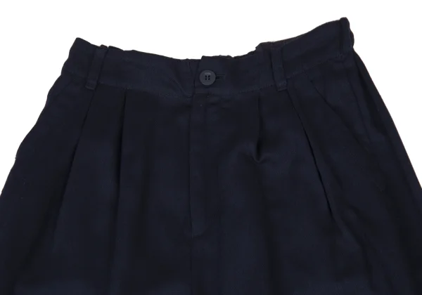 Y's for living Linen Poly Tuck Wide Cropped Pants K-176307_003