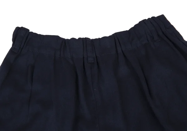 Y's for living Linen Poly Tuck Wide Cropped Pants K-176307_013