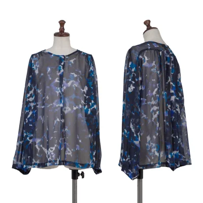 Y's for living Printed Sheer Blouse