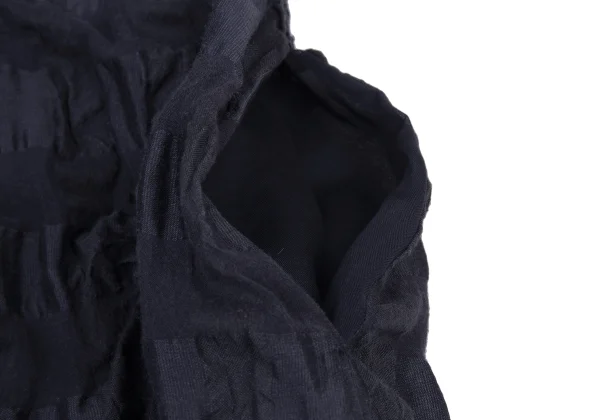 Y's for living Linen Blend Check Weave Long Vest K-176312_007