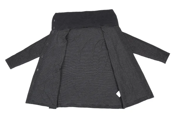 Y's for living Acrylic Blend Velour Striped Cardigan K-176314_010