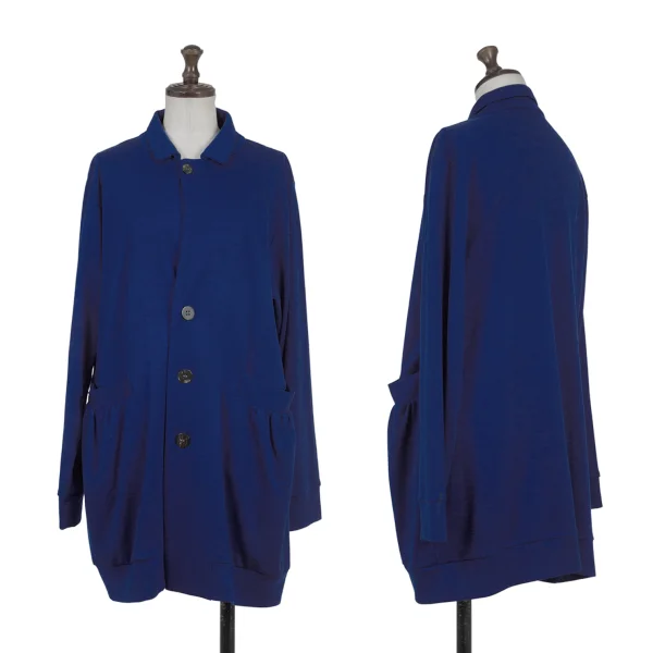 Y's for living Wool Gathered Pocket Jacket Blue S-M K-176315_001
