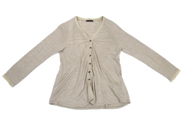 Y's for living Linen Cut-off Switching Cardigan K-176318_002