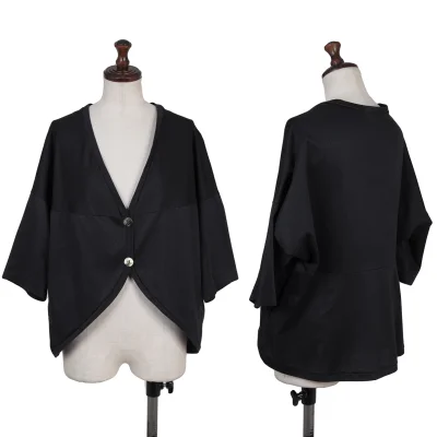 Y's for living Cotton Poly Round Hem Cardigan