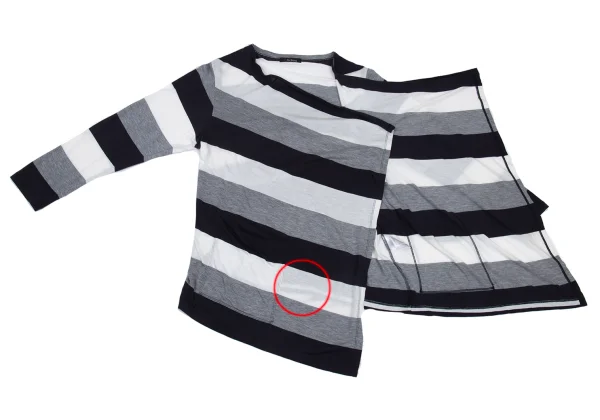 Y's for living Striped Drape Cardigan K-176320_009