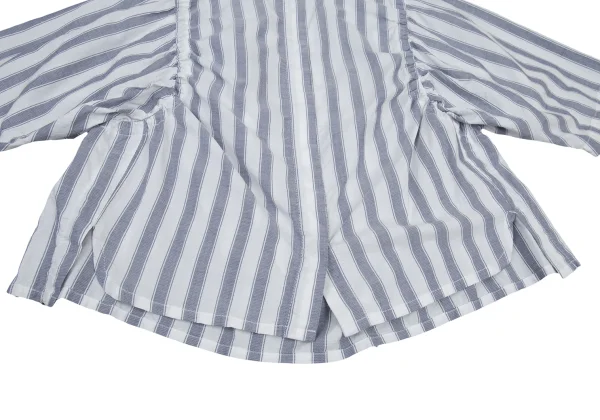 Y's for living Cotton Gather Striped Short Sleeve Shirt K-176323_007