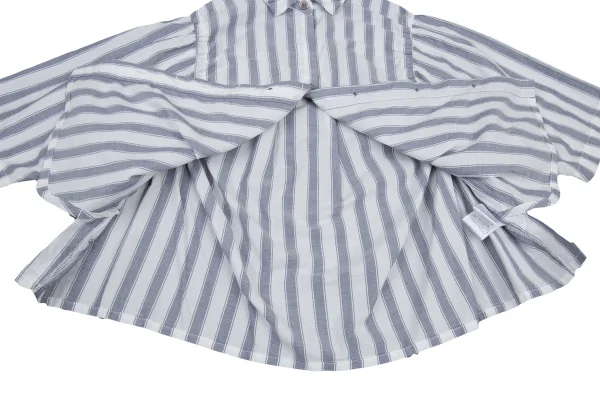 Y's for living Cotton Gather Striped Short Sleeve Shirt K-176323_009