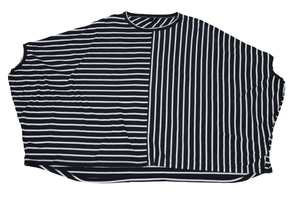 Y's for living Cotton Striped Switching Top K-176324_002