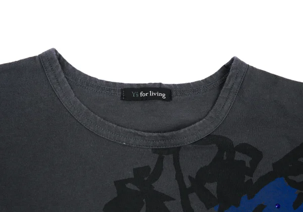 Y's for living Cotton Bijou Botanical Print Short Sleeved T-shirt K-176326_003