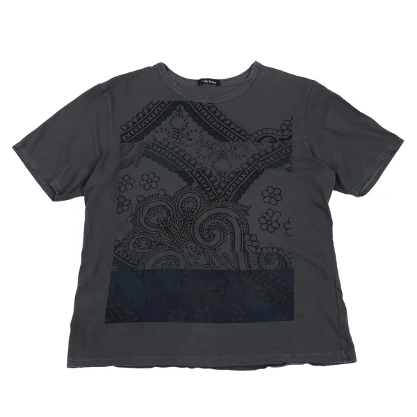 Y's for living Cotton Ethnic Print Short Sleeve T-Shirt Charcoal,Navy,Black S-M K-176327_001