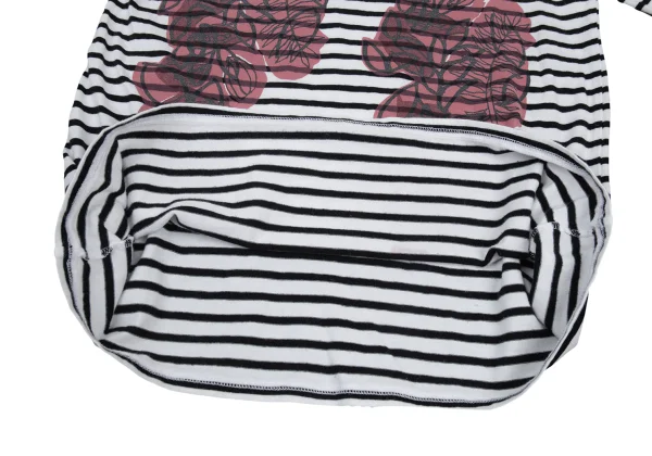 Y's for living Striped Botanical Print Top K-176328_010