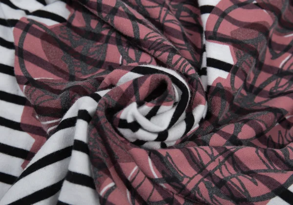 Y's for living Striped Botanical Print Top K-176328_013