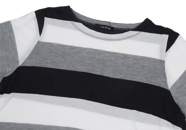 Y's for living Cotton Striped 3/4 Sleeve Top K-176329_003