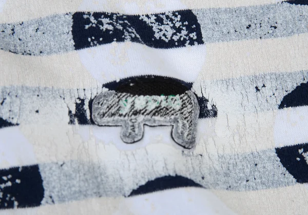 Y's Gipsy Distressed Dot Print T Shirt K-176335_005