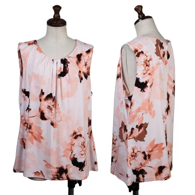 Calvin Klein Floral Print Sleeveless Blouse