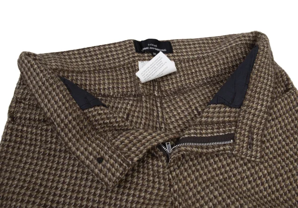 tricot COMME des GARCONS Alpaca Blend Houndstooth Pants K-176338_005