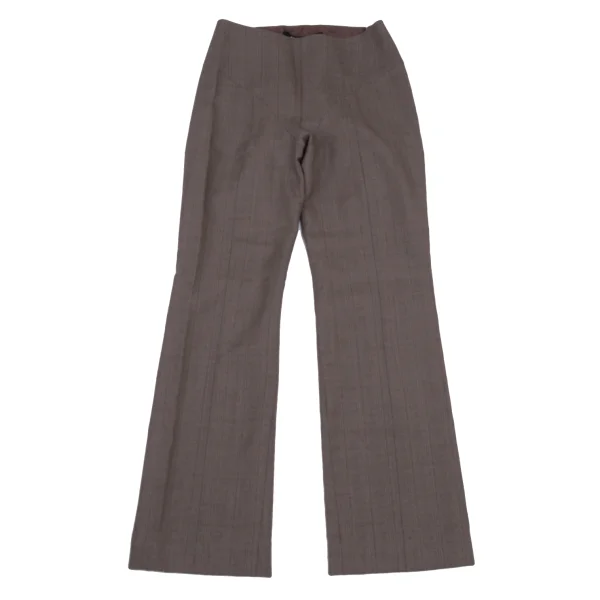 JUNYA WATANABE COMME des GARCONS Wool Striped Pants Mocha S K-176340_001