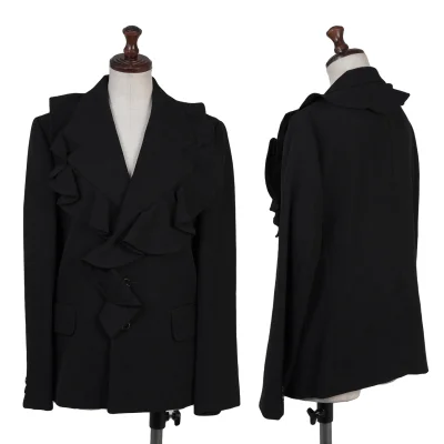 robe de chambre COMME des GARCONS Design Woven Frill Lapel Jacket