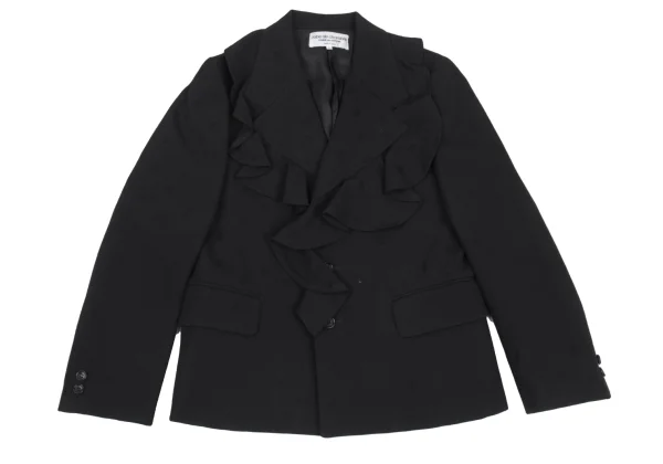 ローブドシャンブル コムデギャルソンrobe de chambre COMME des GARCONS デザイン織りセットアップ 黒L K-176343_003