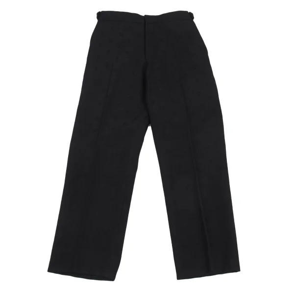 ローブドシャンブル コムデギャルソンrobe de chambre COMME des GARCONS デザイン織りセットアップ 黒L K-176343_012
