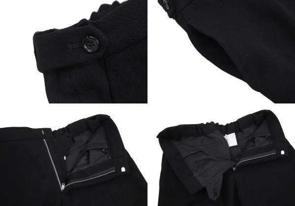 ローブドシャンブル コムデギャルソンrobe de chambre COMME des GARCONS デザイン織りセットアップ 黒L K-176343_014