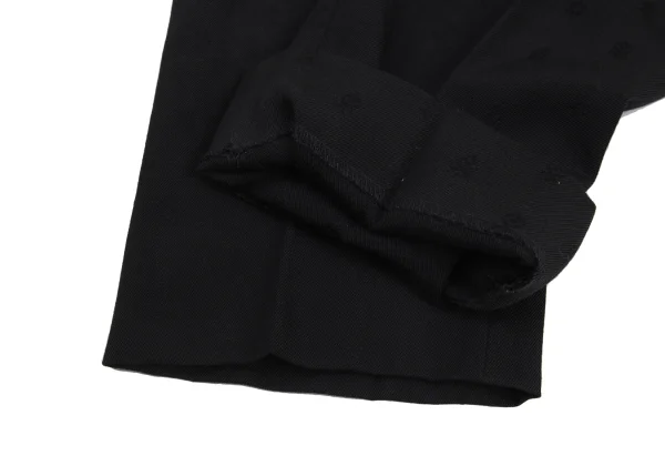 ローブドシャンブル コムデギャルソンrobe de chambre COMME des GARCONS デザイン織りセットアップ 黒L K-176343_016