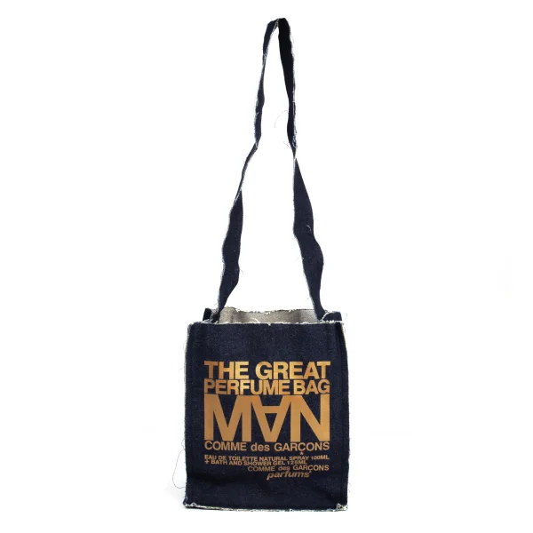 COMME des GARCONS MAN Perfume Printed Denim Shoulder Bag K-176344_002