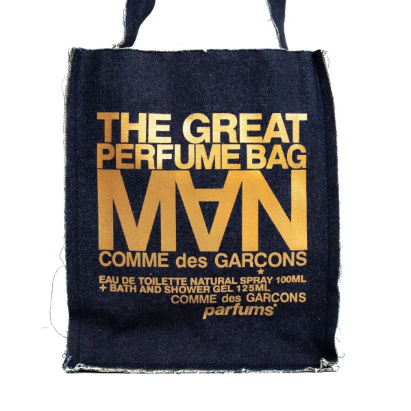 COMME des GARCONS MAN Perfume Printed Denim Shoulder Bag K-176344_003