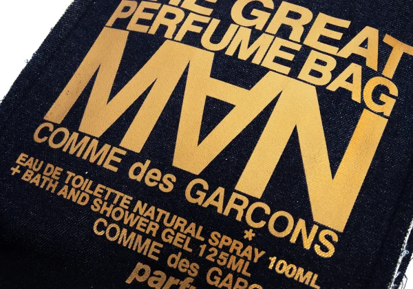 COMME des GARCONS MAN Perfume Printed Denim Shoulder Bag K-176344_009
