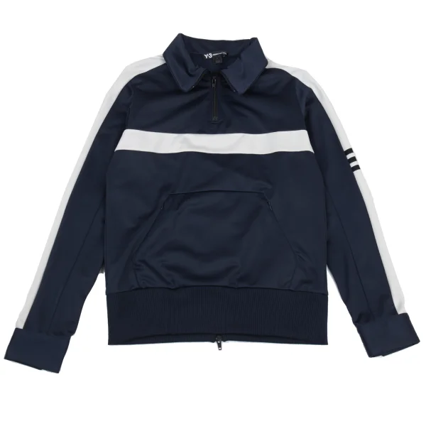 Y-3 Poly Jersey Half Zip Top Navy,White M K-176348_001