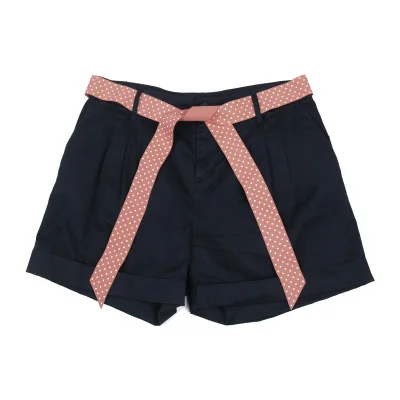 PAUL&JOE Dot Ribbon Belted Shorts