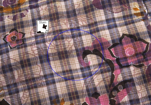 zucca Floral Print Washed Cotton Check Dress K-176353_011