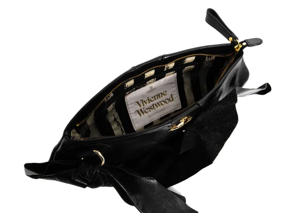 Vivienne Westwood Orb Embellished Leather Han Bag K-176359_009