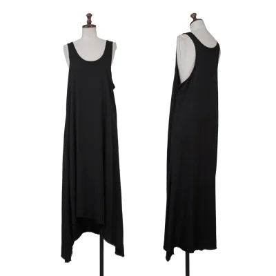 Y's Rayon Hem Cut-off Sleeveless Dress