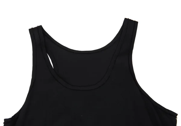 Y's Rayon Hem Cut-off Sleeveless Dress K-176368_004