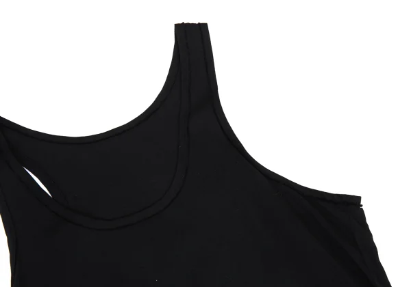 Y's Rayon Hem Cut-off Sleeveless Dress K-176368_005