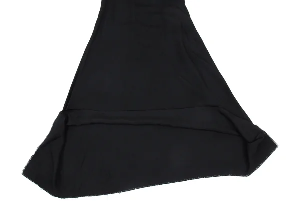 Y's Rayon Hem Cut-off Sleeveless Dress K-176368_010
