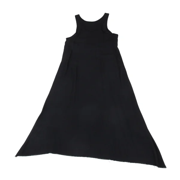 Y's Rayon Hem Cut-off Sleeveless Dress K-176368_011