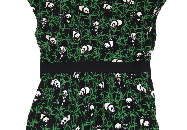 VIVIENNETAM Silk Animal Print V-neck Sleeveless Dress K-176369_012