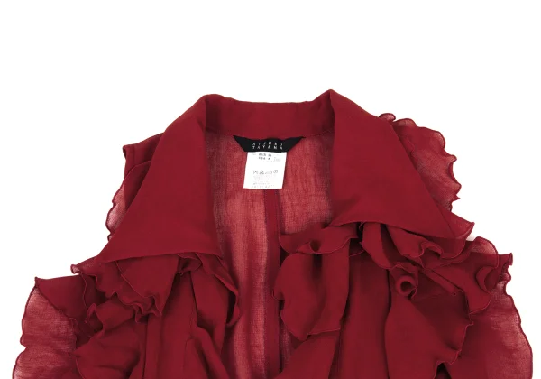 ATSURO TAYAMA Poly Sheer Frill Vest K-176370_004