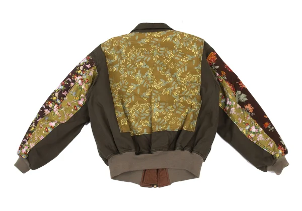 PINK HOUSE Quilted-Lining Padded Floral Patch Blouson K-176371_016