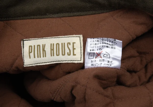 PINK HOUSE Quilted-Lining Padded Floral Patch Blouson K-176371_019