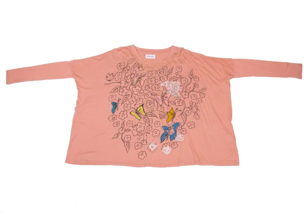 TSUMORI CHISATO Butterfly Floral Print Wide Top K-176374_002