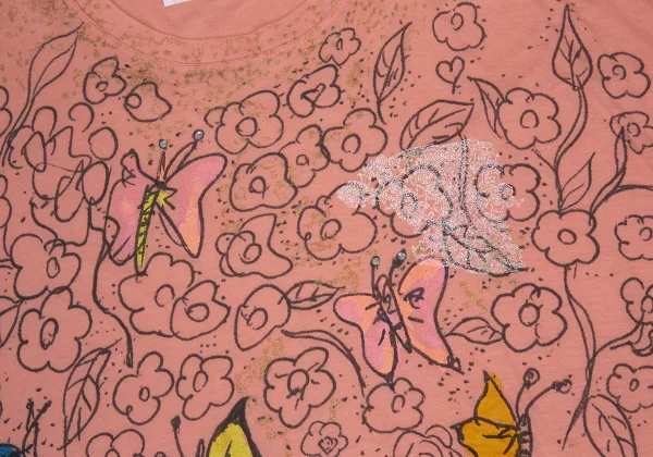 TSUMORI CHISATO Butterfly Floral Print Wide Top K-176374_005