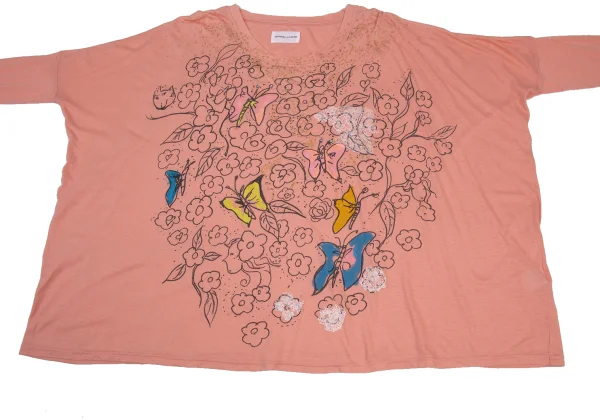TSUMORI CHISATO Butterfly Floral Print Wide Top K-176374_008