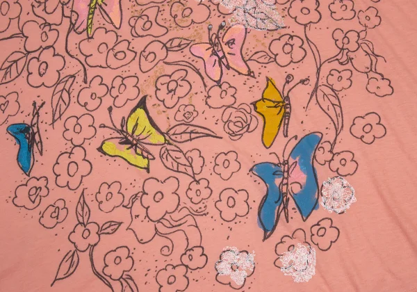 TSUMORI CHISATO Butterfly Floral Print Wide Top K-176374_009