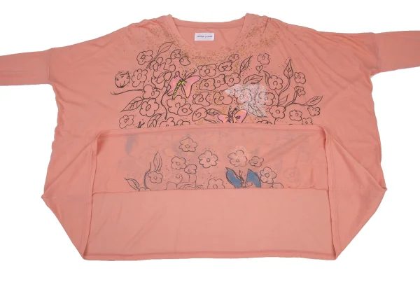 TSUMORI CHISATO Butterfly Floral Print Wide Top K-176374_010