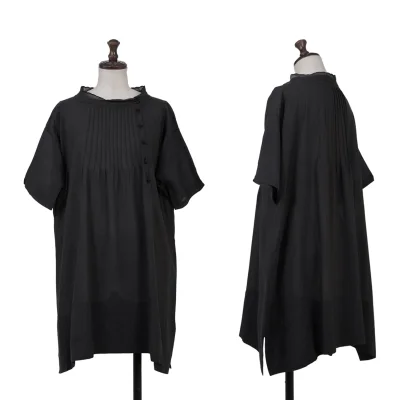 TSUMORI CHISATO Silk Cotton Pintuck Blouse