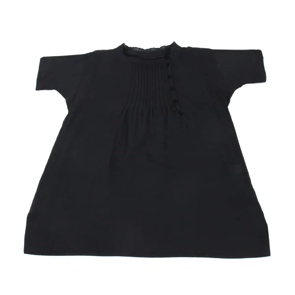 TSUMORI CHISATO Silk Cotton Pintuck Blouse K-176375_002