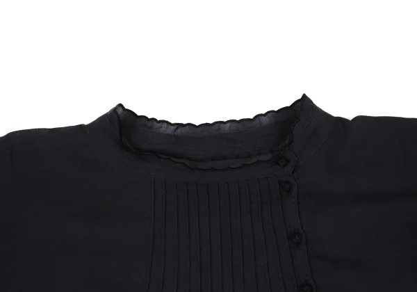 TSUMORI CHISATO Silk Cotton Pintuck Blouse K-176375_004